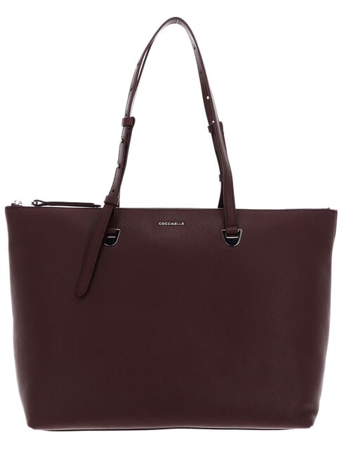 COCCINELLE Sac à main marron en cuir pour femme - Arlettis Handbag