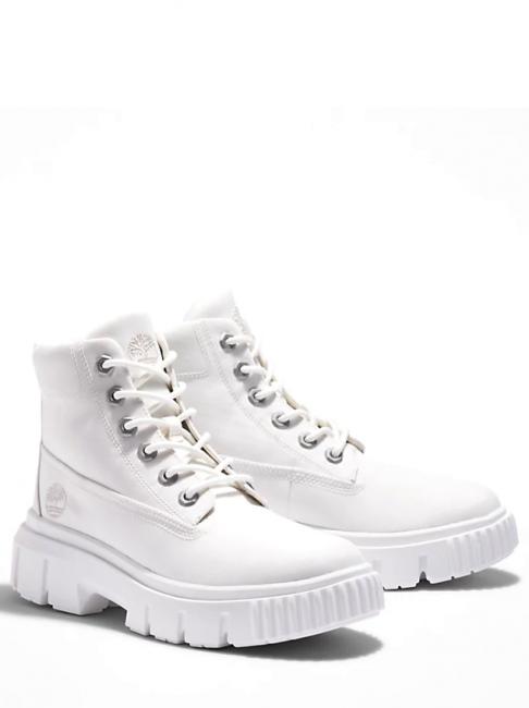 TIMBERLAND GREYFIELD Bottines en toile blanc de blanc - Chaussures Femme