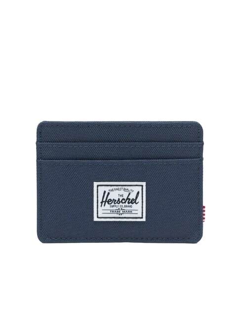 HERSCHEL CHARLIE RFID Porte-cartes plat bronzage marine - Portefeuilles Homme