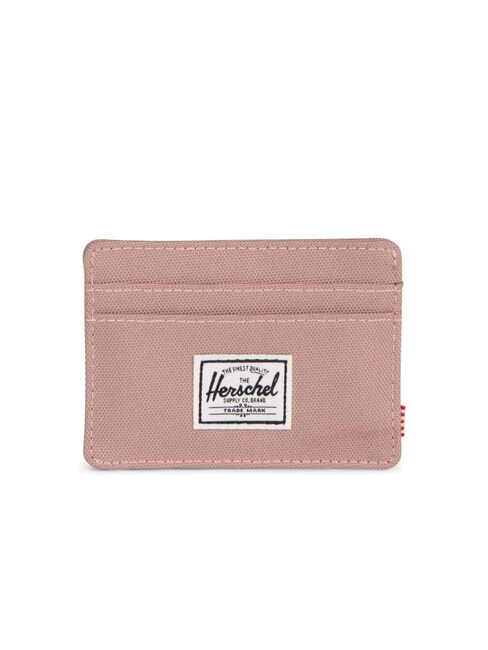 HERSCHEL CHARLIE RFID Porte-cartes plat CENDRE ROSE - Portefeuilles Homme