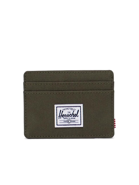 HERSCHEL CHARLIE RFID Porte-cartes plat lierre - Portefeuilles Homme
