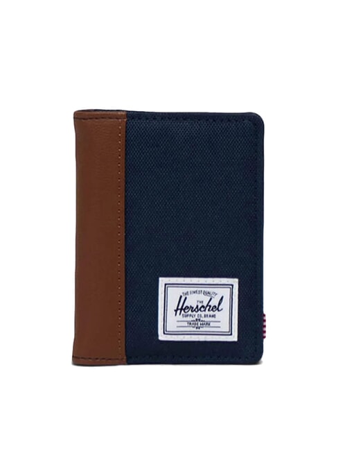 HERSCHEL GORDON Portefeuille vertical bleu marine/beige - Portefeuilles Homme