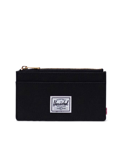 HERSCHEL OSCAR Porte-cartes plat avec porte-monnaie NOIR - Portefeuilles Homme