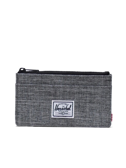 HERSCHEL OSCAR Porte-cartes plat avec porte-monnaie RAVEN CROSSHATCH - Portefeuilles Homme