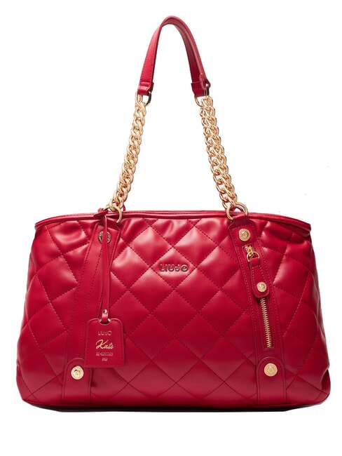 LIUJO KATE Sac matelassé avec anses chaîne Rouge pompéien - Sacs pour Femme