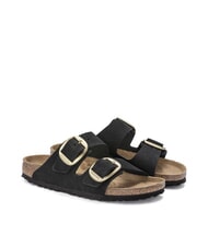 BIRKENSTOCK ARIZONA BIG BUCKLE Sandale pantoufle en cuir nubuck - Chaussures Femme