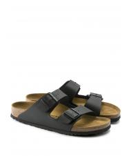 BIRKENSTOCK ARIZONA BIRKO-FLOR Sandale pantoufle noir - Chaussures unisexe - 1