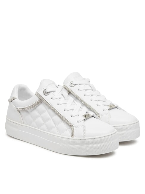 GUESS GRATEA Baskets à plateforme matelassées blanc - Chaussures Femme