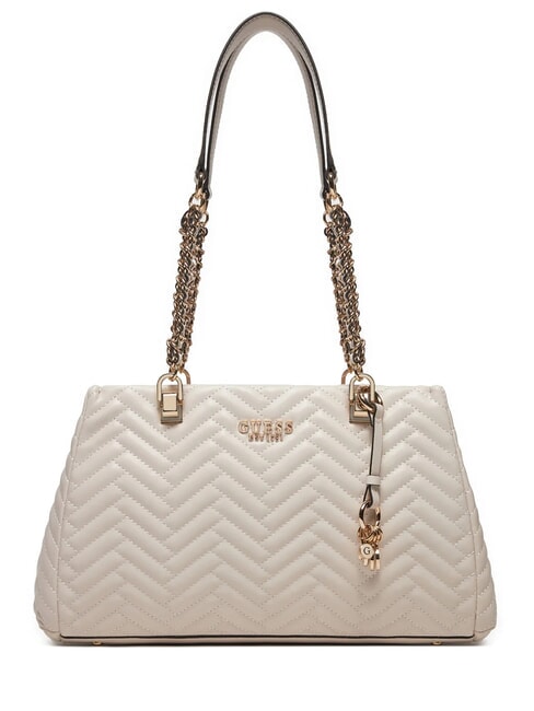 GUESS ANNING Sac matelassé avec anses chaîne PIERRE - Sacs pour Femme