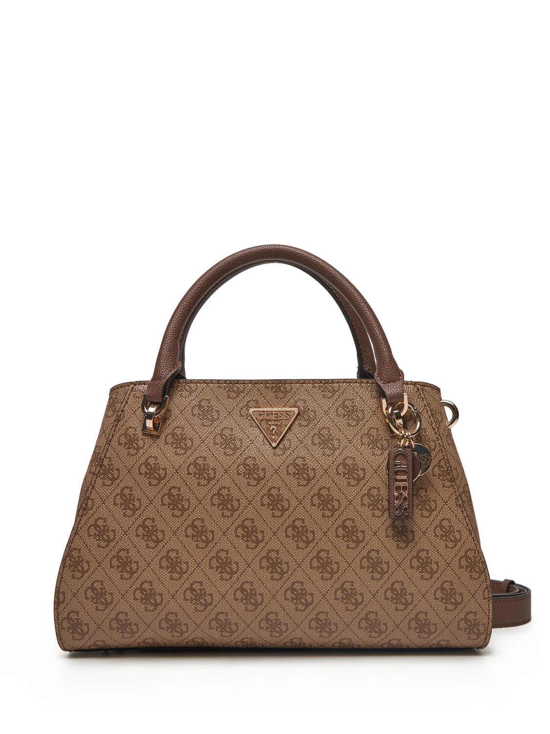 Guess Noelle Sac À Main Avec Bandoulière Logo Latte Marron