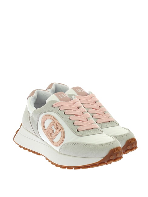 LIUJO LOLO 17 Baskets blanc cassé/rose - Chaussures Femme