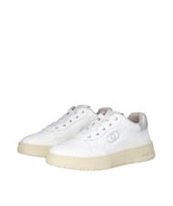 LIUJO ME 03 Baskets en cuir blanc cass&eacute; - Chaussures Femme - 1