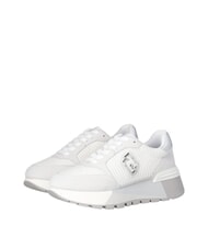 LIUJO AMAZING 25 Baskets en daim et mesh blanc/argent - Chaussures Femme - 1