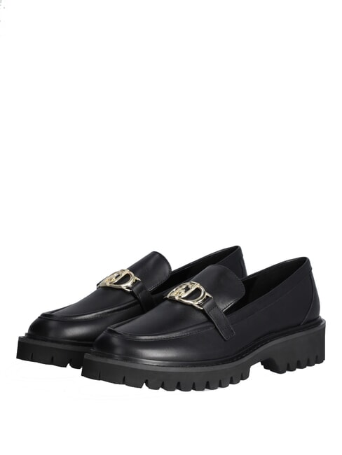 LIUJO CORA 01  Mocassins en cuir noir - Chaussures Femme