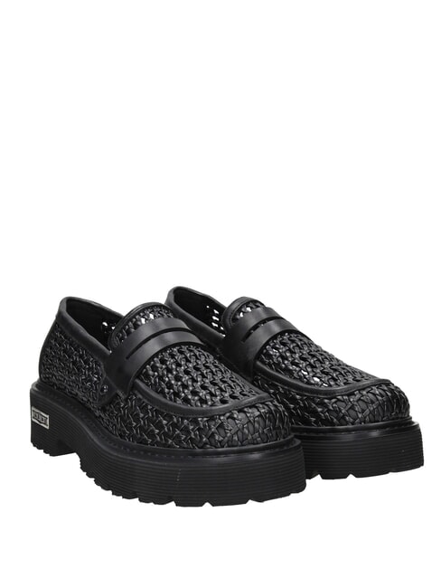CULT SLASH 4219 Mocassins tissés noir - Chaussures Femme