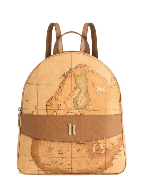 ALVIERO MARTINI PRIMA CLASSE HERITAGE GEO Sac à dos avec deux compartiments TABAC - Sacs pour Femme