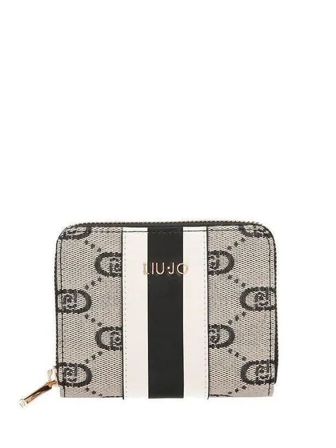 LIUJO CALIWEN Portefeuille moyen zippé autour NOIR - Portefeuilles Femme