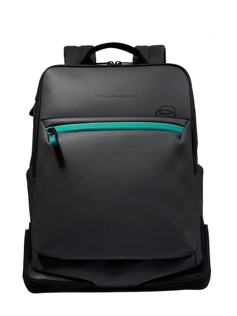 PIQUADRO CORNER SPECIALE GOMMATO Sac à dos pour ordinateur portable 15,6" Noir - Sacs à dos pour ordinateur portable