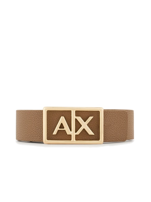 ARMANI EXCHANGE A|X BUCKLE Ceinture avec grand logo pisco foncé/pisc foncé - Ceintures