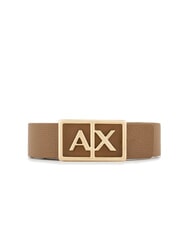 ARMANI EXCHANGE A|X BUCKLE Ceinture avec grand logo pisco foncé/pisc foncé - Ceintures - 1
