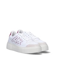 ARMANI EXCHANGE AX LOGO Baskets à plateforme op.blanc+rose - Chaussures Femme - 1