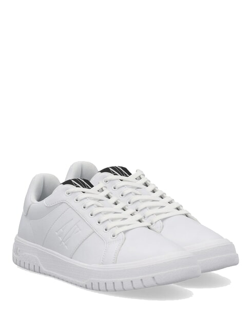 ARMANI EXCHANGE A|X Baskets avec logo latéral blanc brillant - Chaussures Homme