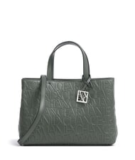 ARMANI EXCHANGE LOGO EMBOSSED Sac &agrave; main, avec bandouli&egrave;re absinthe - Sacs pour Femme - 1