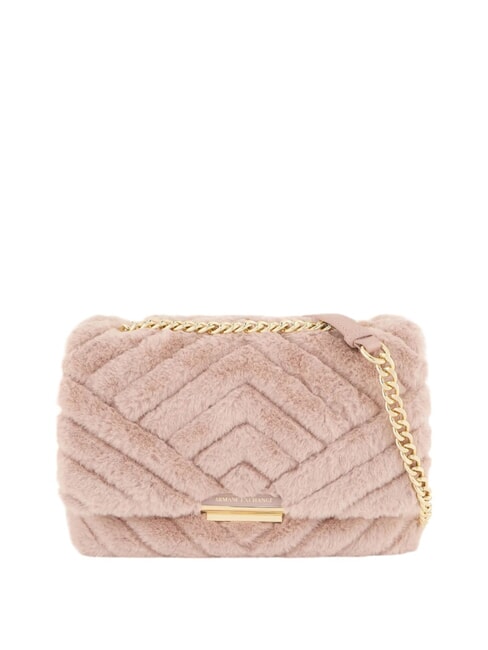 ARMANI EXCHANGE A|X CONVERTIBLE Sac matelassé en fausse fourrure punch au lait - Sacs pour Femme