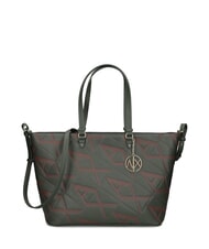 ARMANI EXCHANGE LOGO EMBOSSED Sac cabas porté épaule absinthe/liqueur foncée - Sacs pour Femme - 1