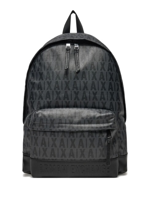 ARMANI EXCHANGE A|X LOGO ALL OVER Sac à dos pour ordinateur portable 15,6" asphalte/noir - Sacs à dos pour ordinateur portable