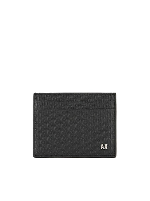 ARMANI EXCHANGE A|X Business Porte-cartes en cuir Noir - Portefeuilles Homme