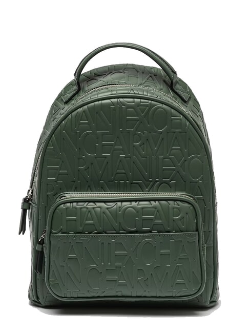 ARMANI EXCHANGE LOGO ALL OVER Sac à dos avec poche absinthe - Sacs pour Femme