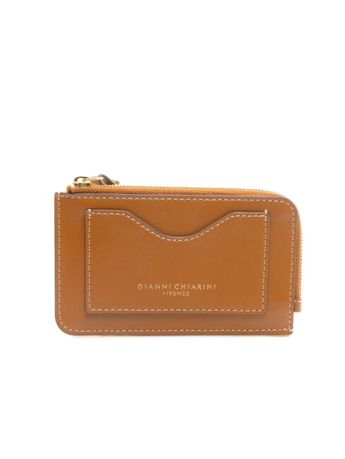 GIANNI CHIARINI WALLETS CALF  Portefeuille en cuir caramel - Portefeuilles Femme
