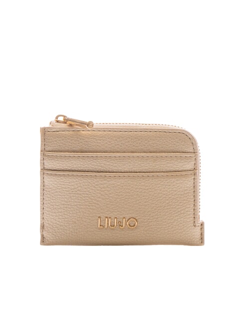 LIUJO CALIWEN Porte-cartes zippé or - Portefeuilles Femme
