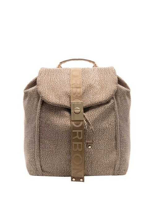 BORBONESE FOLD  Sac à dos moyen mer Beiger - Sacs pour Femme