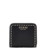 GUESS NASTRA Petit portefeuille zippé autour NOIR - Portefeuilles Femme - 1