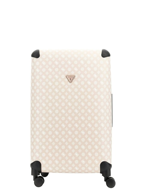 GUESS WILDER 28 Grand chariot beige/blanc - Valises Rigides