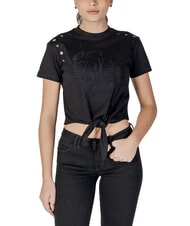 GUESS CN SS EYELET T-shirt avec noeud et broderie - T-shirt