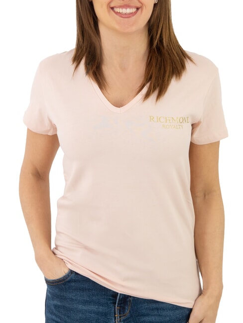 JOHN RICHMOND VATICI T-shirt extensible poudre/or - T-shirt