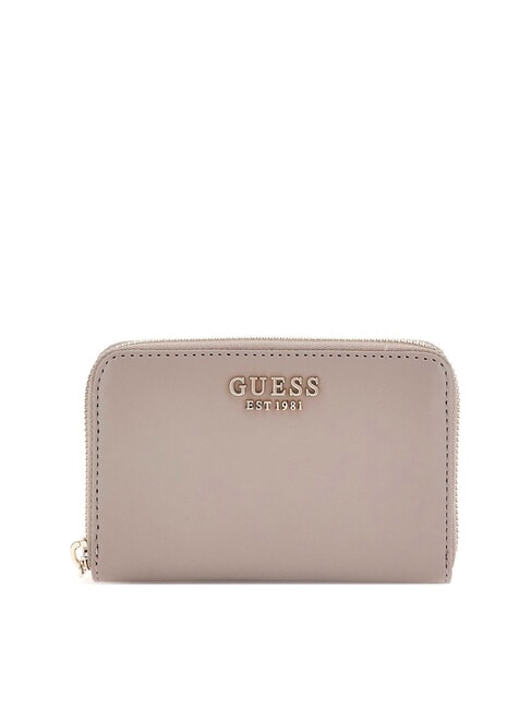 GUESS LAUREL  Portefeuille moyen, zippé sur tout le pourtour taupe foncé - Portefeuilles Femme