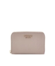 GUESS LAUREL  Portefeuille moyen, zippé sur tout le pourtour taupe foncé - Portefeuilles Femme - 1