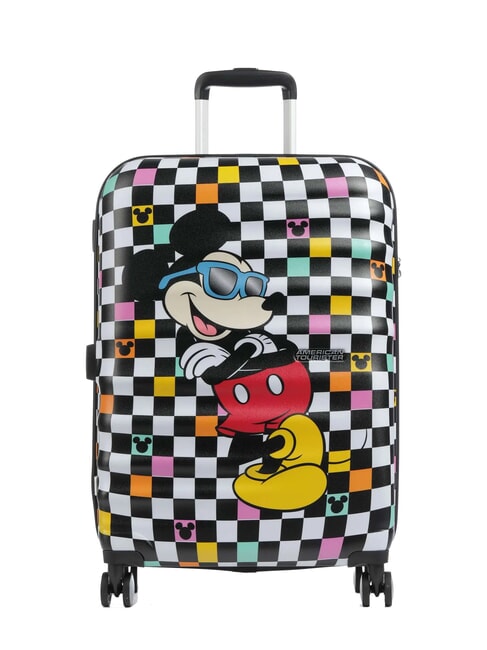 AMERICAN TOURISTER WAVEBREAKER DISNEY  Chariot moyen  chèque mickey - Valises Rigides