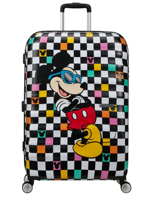 AMERICAN TOURISTER WAVEBREAKER DISNEY  Grand chariot chèque mickey - Valises Rigides