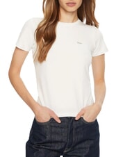 GUESS JEANS SS SLIM POCKET  T-shirt &agrave; manches courtes blanc pur - T-shirt - 1