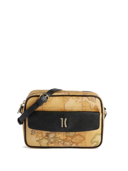 ALVIERO MARTINI PRIMA CLASSE HERITAGE GEO Petit sac reporter avec poche Noir - Sacs pour Femme