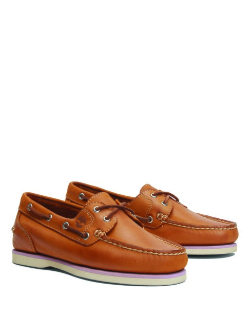 TIMBERLAND CLASSIC BOAT  Chaussures en cuir, chaussures bateau marron clair - Chaussures Femme