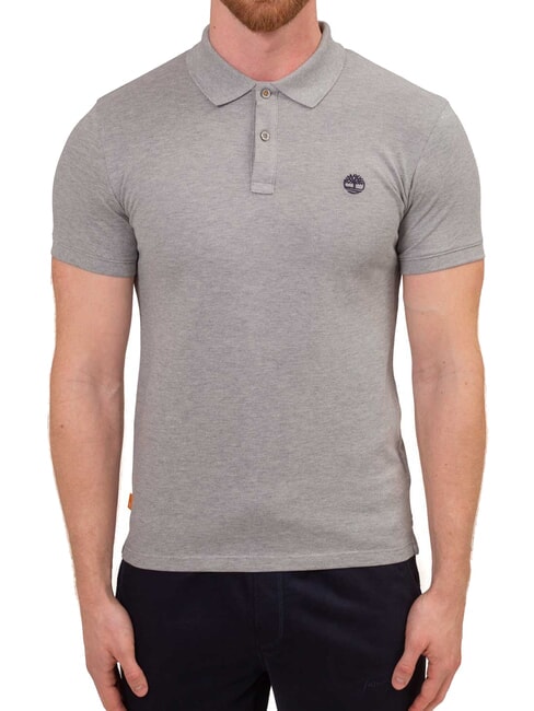 TIMBERLAND OYSTER RIVER Polo à manches courtes gris moyen chiné - chemise polo