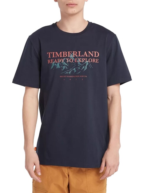 TIMBERLAND TFO SS OUTDOOR  T-shirt en coton saphir noir - T-shirt
