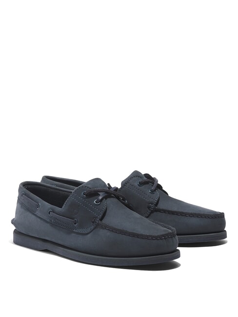 TIMBERLAND CLASSIC BOAT  Chaussures bateau en daim nubuck bleu foncé - Chaussures Homme