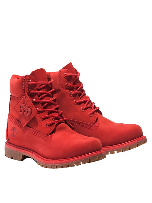 TIMBERLAND 6 INCH LACE UP  Bottines rembourrées aura orange - Chaussures Femme